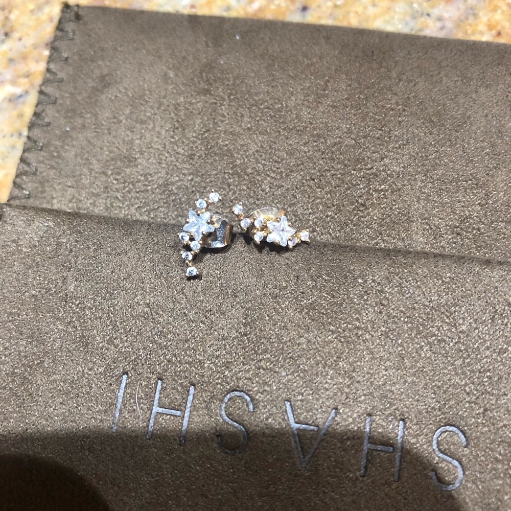 Anthropologie Mini Crystal Earrings